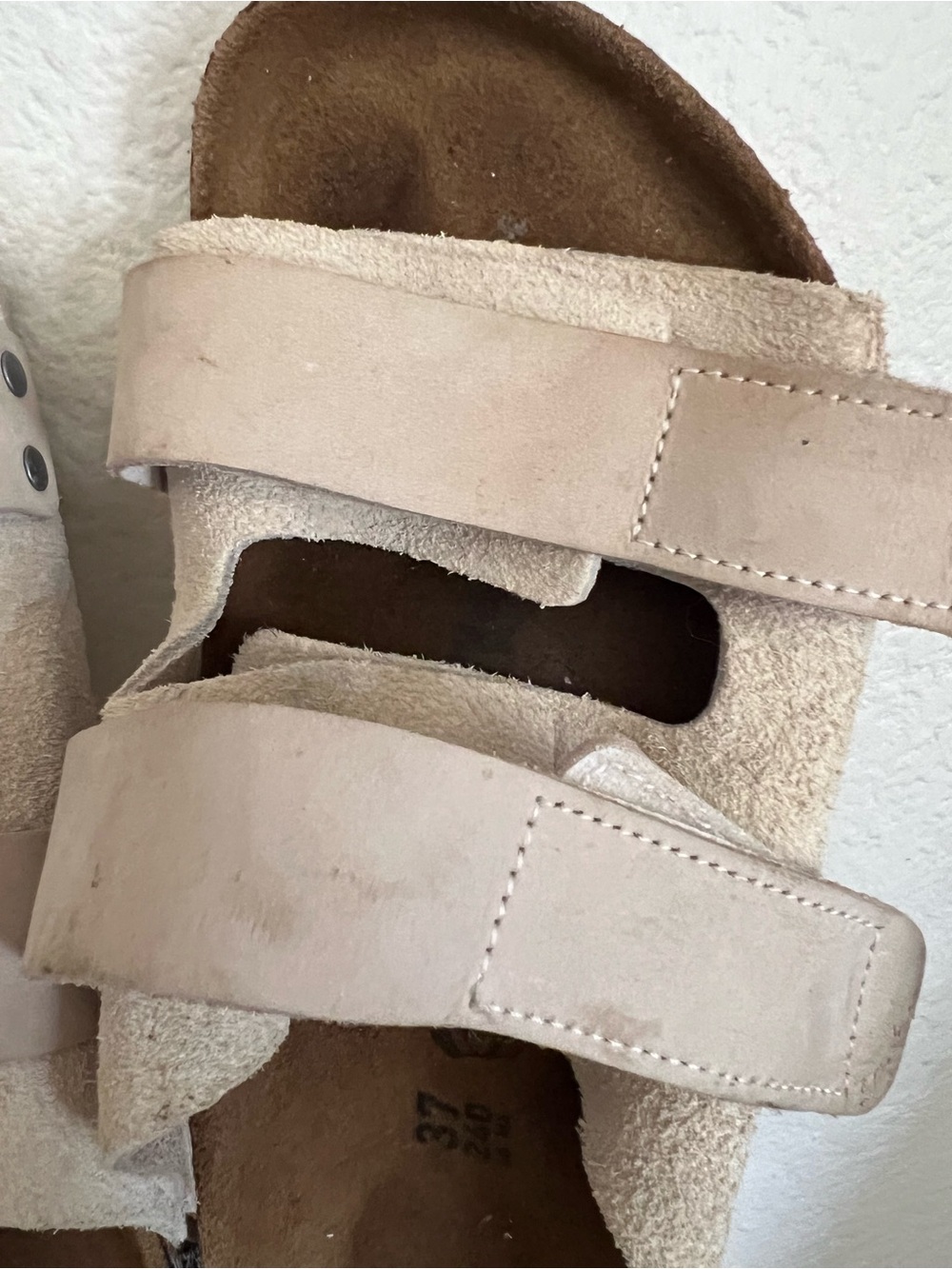 Birkenstock Uji Antique White Nubuck/Suede Leather Regular Size 6-6.5 - Picture 10 of 13